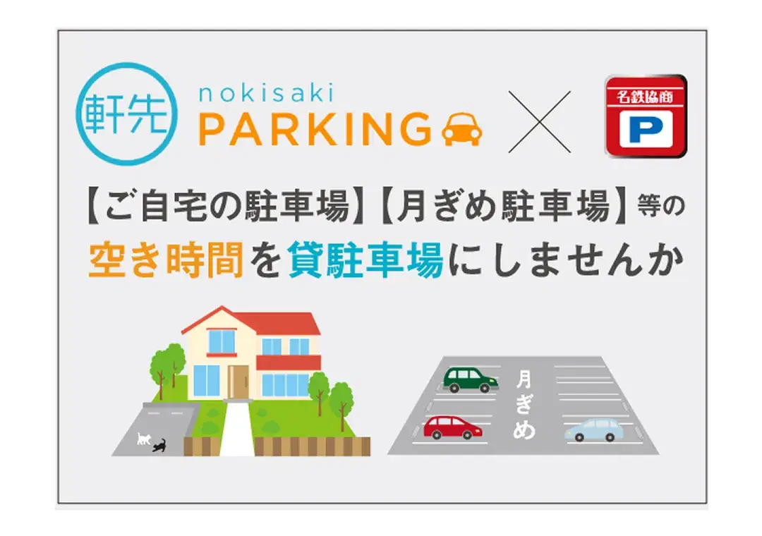 「軒先パーキング」との業務提携